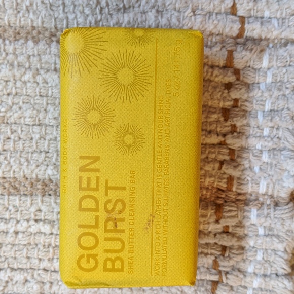 NEW Lot Of 2 Shea Cleansing Bars Bath Body Works Cobalt Cove Golden Burst Soap - Picture 4 of 6